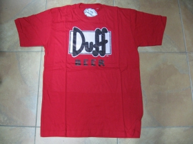 Duff Beer, červené pánske tričko 100%bavlna